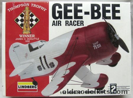 Lindberg 1/32 Gee Bee Sportster 1930's Racer - (ex-Pyro / Life-Like), 70561 plastic model kit